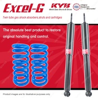 Rear KYB EXCEL-G Shock Absorbers Raised Coil Springs for HOLDEN Holden HQ HJ HX