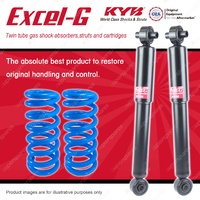 Rear KYB EXCEL-G Shocks Raised Coil Springs for MITSUBISHI Colt RA RB RC RD RE