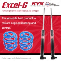Rear KYB EXCEL-G Shock Absorbers + Sport Low Coil Springs for AUDI A4 B5