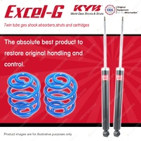 Rear KYB EXCEL-G Shock Absorbers + Sport Low Coil Springs for FORD Focus LR