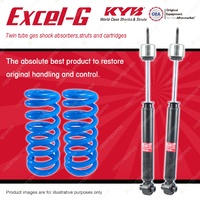 Rear KYB EXCEL-G Shock Absorbers + Raised Coil Springs for FORD Falcon AU