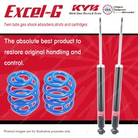 Rear KYB EXCEL-G Shock Absorbers + Sport Low Coil Springs for AUDI A3 8L