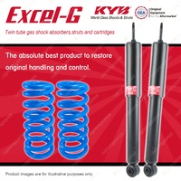Rear KYB EXCEL-G Shocks Raised Coil Springs for MITSUBISHI Pajero NH NJ NK NL