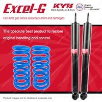 Rear KYB EXCEL-G Shocks Raised Coil Springs for TOYOTA Landcruiser Prado 95