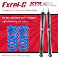 Rear KYB EXCEL-G Shocks Raised Coil Springs for HOLDEN Commodore VX VY VZ