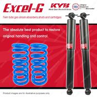 Rear KYB EXCEL-G Shock Absorbers + Raised Coil Springs for JEEP Wrangler TJ