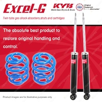 Rear KYB EXCEL-G Shock Absorbers + Sport Low Coil Springs for AUDI A3 8P