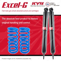 Rear KYB EXCEL-G Shock Absorbers + Raised Coil Springs for LAND ROVER 110