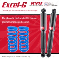 Rear KYB EXCEL-G Shock Absorbers + Raised Coil Springs for FORD Falcon BA BF