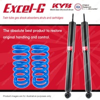 Rear KYB EXCEL-G Shock Absorbers + Raised Coil Springs for MITSUBISHI Pajero NS