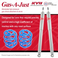 Rear KYB GAS-A-JUST Shock Absorbers + Super Low Coil Springs for NISSAN 1600 510