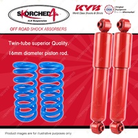Rear KYB SKORCHED 4'S Shocks Raised Coil Springs for NISSAN Pathfinder R51
