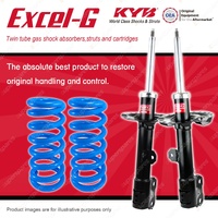 Front KYB Excel-G Shock Absorbers Raised Coil for Mitsubishi Outlander ZJ 12-13