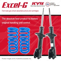 Rear KYB Excel-G Shock Absorbers Raised Coil for Land Rover Freelander 1997-2007