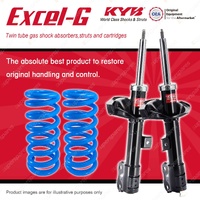 Front KYB Excel-G Shock Absorbers Raised Coil for Mitsubishi Outlander ZG 06-09