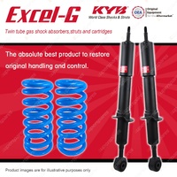 Front KYB Excel-G Shock Absorbers Raised Coil for Toyota Landcruiser VDJ200