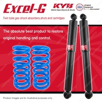 Rear KYB Excel-G Shock Absorbers Raised Coil for Mitsubishi Challenger PB PC