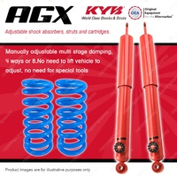 Front KYB AGX Shock Absorbers Raised Coil for Ford Fairlane AU Sedan 1999-2000