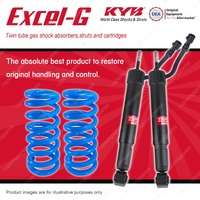 Rear KYB Excel-G Shocks Raised Coil for Toyota Landcruiser Prado GRJ KDJ 120 SWB