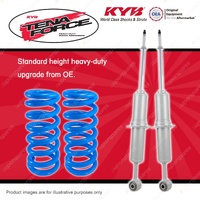 Front KYB Tena Force Shock Absorbers Raised Coil for Toyota Hilux KUN26 6Cyl