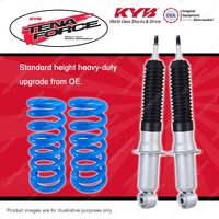 Front KYB Tena Force Shocks Raised Coil for Holden Rodeo RA Excl Hi-Rider Susp