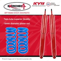 Rear KYB Skorched 4's Shock Absorbers Raised Coil for Ford Everest UA 2015-On
