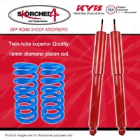 Rear KYB Skorched 4's Shock Absorbers HD Raised Coil for Isuzu MU-X UC 2013-On