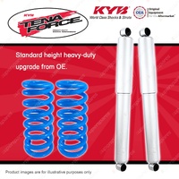 Rear KYB Tena Force Shocks Raised Coil for Mitsubishi Pajero NH NJ NK NL SWB