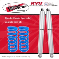 Rear KYB Tena Force Shocks HD Raised Coil for Mitsubishi Challenger PB PC 09-15