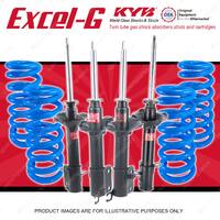 4x KYB EXCEL-G Shock Absorbers + STD Coil Springs for DAIHATSU Applause A101