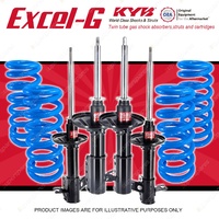 4x KYB EXCEL-G Shock Absorbers + STD Coil Springs for MAZDA 323 BA BPZE 1.8