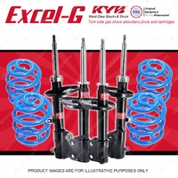 4x KYB EXCEL-G Shock Absorbers Sport Low Coil Springs for TOYOTA Corolla AE112R