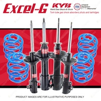 4x KYB EXCEL-G Shocks + Sport Low Coil Springs for DAIHATSU Charade G202 130mm