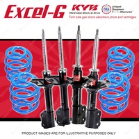 4x KYB EXCEL-G Shock Absorbers + Sport Low Coil Springs for HYUNDAI Accent LC