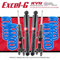 4x KYB EXCEL-G Shock Absorbers + Lovells STD Coil Springs for FORD Falcon BA BF