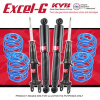 4x KYB EXCEL-G Shock Absorbers + Sport Low Coil Springs for FORD Falcon BA BF V8