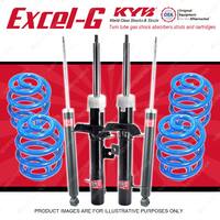 4x KYB EXCEL-G Shock Absorbers + Super Low Coil Springs for FORD Focus LR
