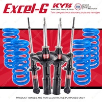 4x KYB EXCEL-G Shock Absorbers + STD Coil Springs for MITSUBISHI Galant HG HH