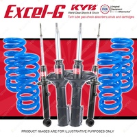 4x KYB EXCEL-G Shock Absorbers + STD Coil Springs for MITSUBISHI Galant HH