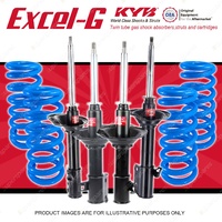 4x KYB EXCEL-G Shock Absorbers + STD Coil Springs for SUBARU Liberty BG7