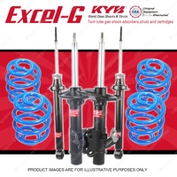 4x KYB EXCEL-G Shock Absorbers + Super Low Coil Springs for NISSAN 200SX S14