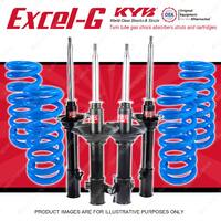 4x KYB EXCEL-G Shock Absorbers + Raised Coil Springs for SUBARU Forester SF5