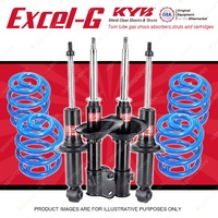 4x KYB EXCEL-G Shock Absorbers Sport Low Coil Springs for SUBARU Liberty BE5 BE9