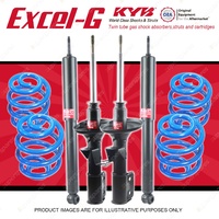 4x KYB EXCEL-G Shocks + Super Low Coil for HOLDEN Commodore VR VS Wagon FE2 V6