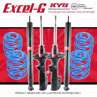 4x KYB EXCEL-G Shock Absorbers Super Low Coil Springs for HOLDEN Statesman WH WK