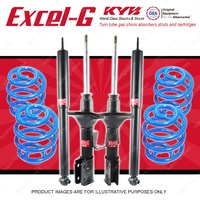 4x KYB EXCEL-G Shocks + Super Low Coil for HOLDEN Commodore VY Sedan 3.8 V6