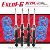 4x KYB EXCEL-G Shocks + Sport Low Coil for Commodore VE Statesman WM FE2 Susp