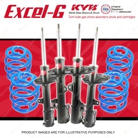 4x KYB EXCEL-G Shock Absorbers + Sport Low Coil Springs for TOYOTA Kluger GSU40R