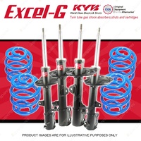 4x KYB EXCEL-G Shock Absorbers + Sport Low Coil Springs for TOYOTA Kluger GSU45R