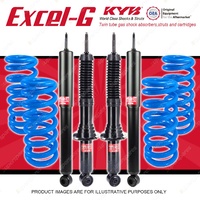 4x KYB EXCEL-G Shocks + HD Raised Coil Springs for TOYOTA Landcruiser Prado 95